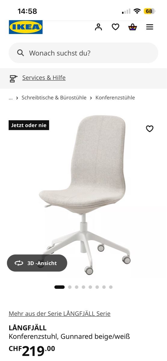 Ikea Chaises: IKEA Bürostuhl  – Neuf (Voir description) à Luzern par ale_q9rw