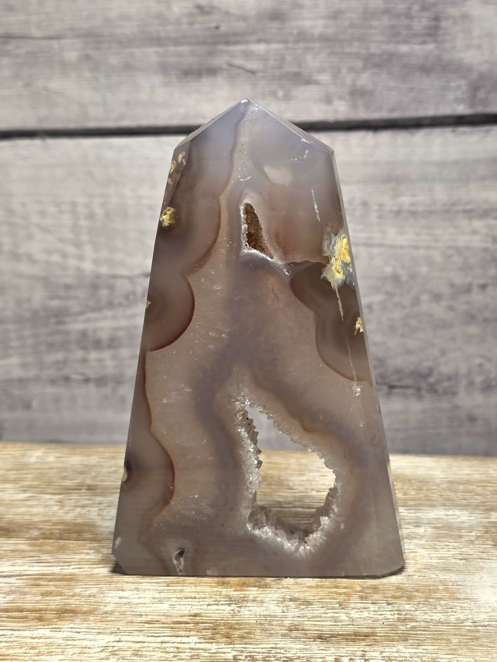Minerali & Pietre curative: Hübscher Achat Obelisk 202g – Nuovo e nell'imballaggio originale da Matzingen venduto da Shay_Crystalz 1