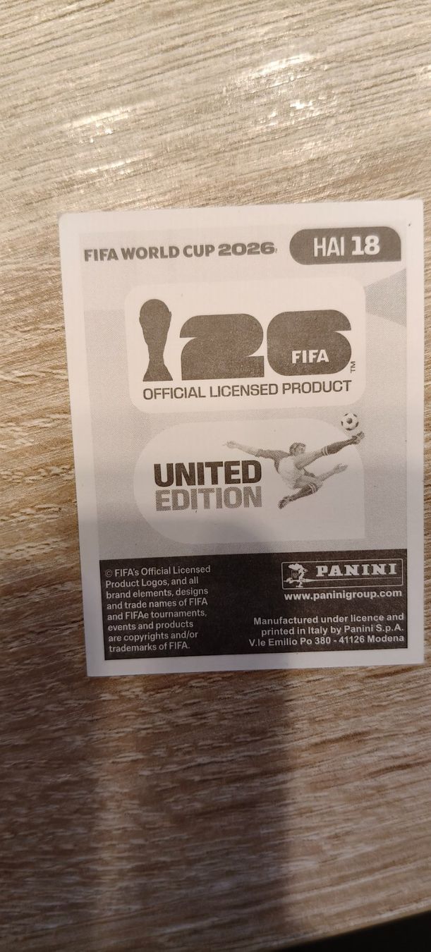 Panini Cartes à collectionner: FIFA World Cup 2026 / HAI 18 – Neuf (Voir description) à Plan-les-Ouates par col_vq9g 1
