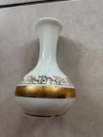 🌻 Kleine elegante Porzellanvase mit Golddekor, Vintage