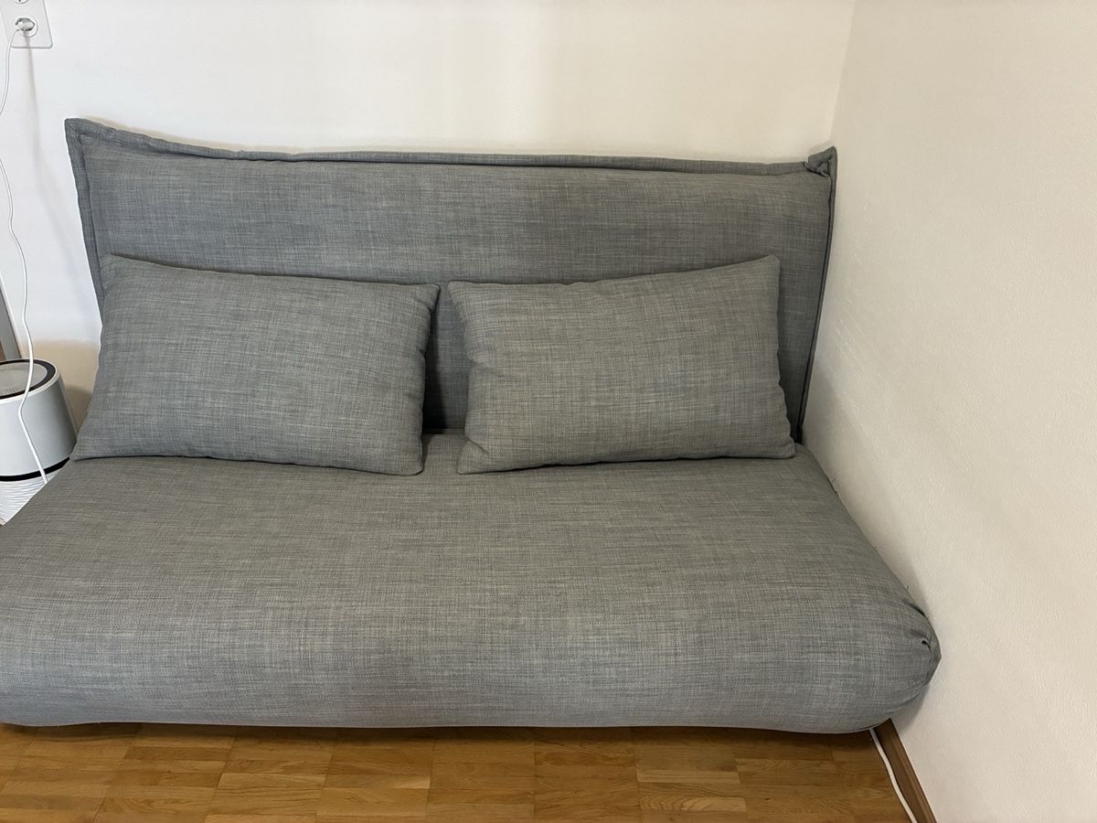 Sofas: Schlafsofa Jake – Hellgrau – Gebraucht aus Dübendorf von bol_wv95