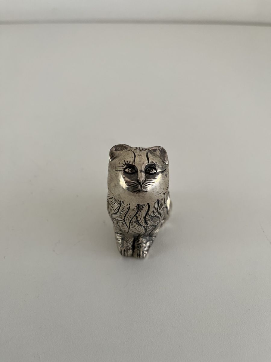 Statuette: Katze aus Aluminium – Usato da Wetzikon ZH venduto da seli03 3