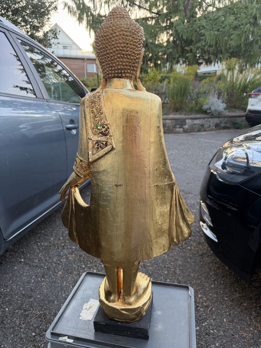 Statuette: Schöne Statue Buddha vergoldet – Usato da Würenlos venduto da Mueller1970 3