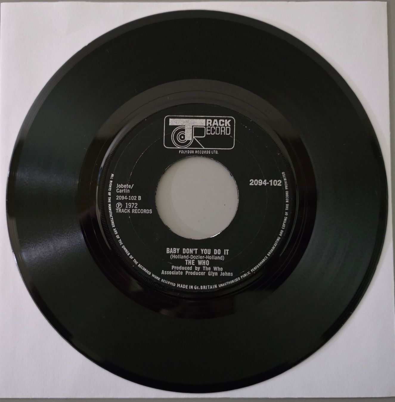 Schallplatten: The Who Single – Join Together – Gebraucht aus Root von atelier22 1