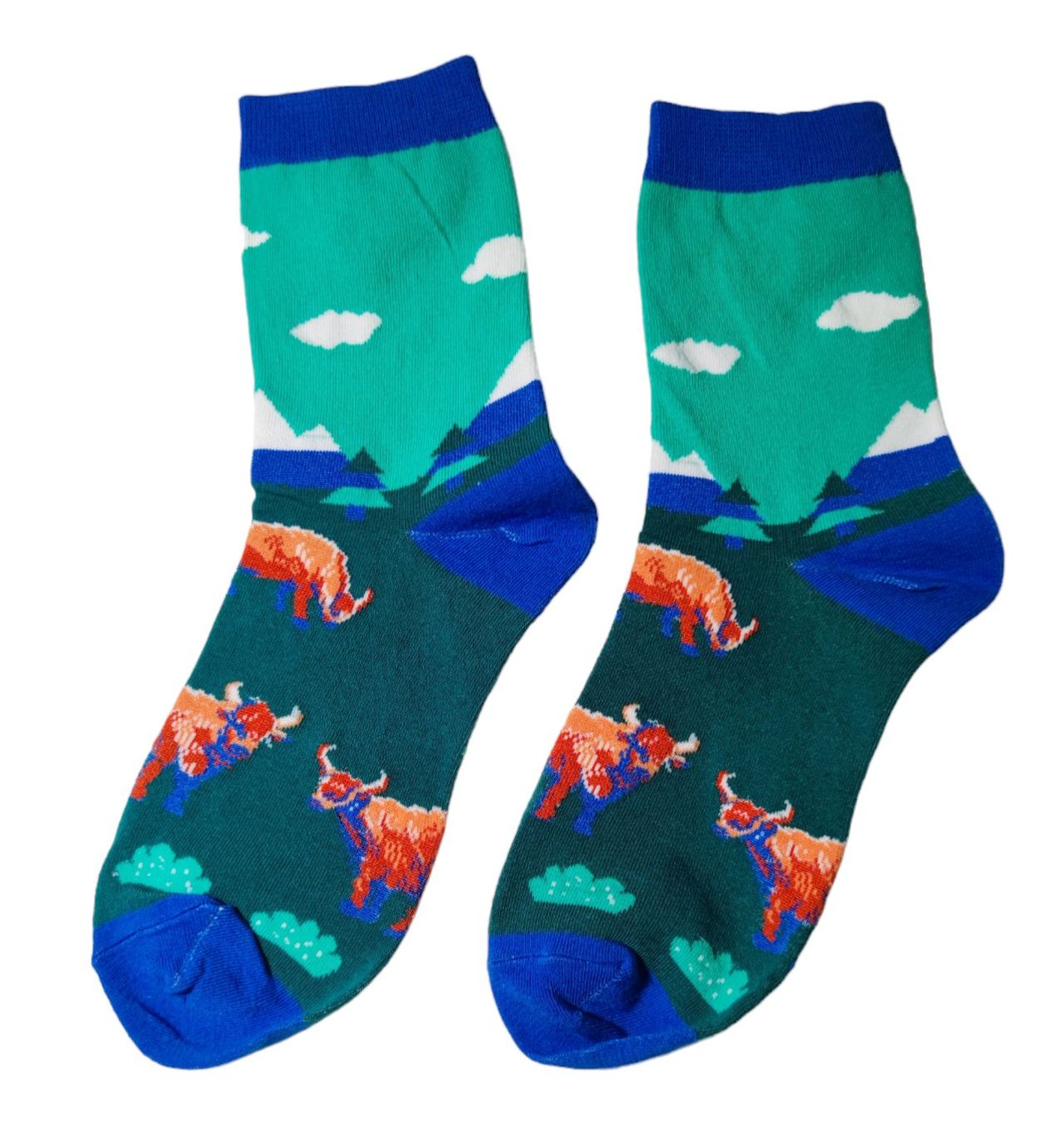 Calze: Socken Rind / Beef / Bauernhof – Nuovo e nell'imballaggio originale da Zürich venduto da amysmith