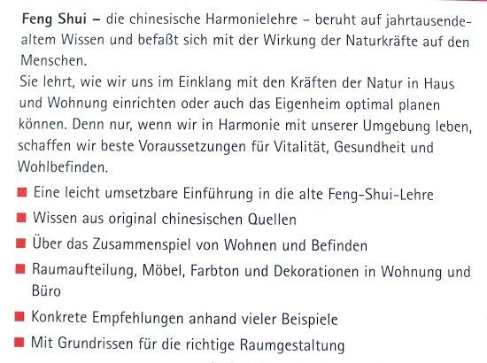 Bücher: Feng Shui – Gebraucht aus Schlatt TG von annesbuecher 1