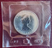 Kanada Silbermünze 5 Dollars 1989 1 Oz. 9999 Ab 1 Chf!