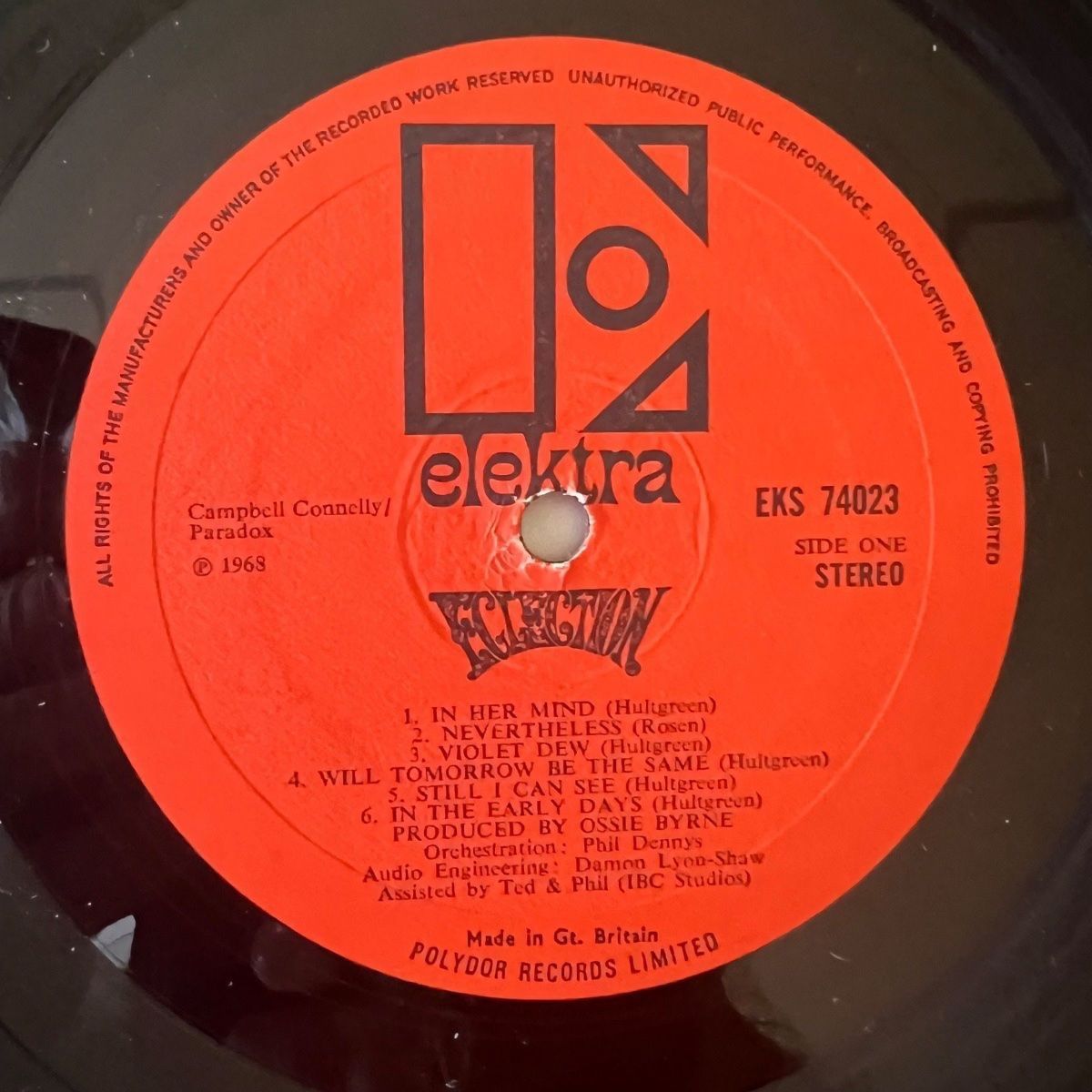 Dischi in vinile: Eclection - Same / 1. UK-Press. 1968 - Stereo - TOP – Usato da Gais venduto da soundcave57 3