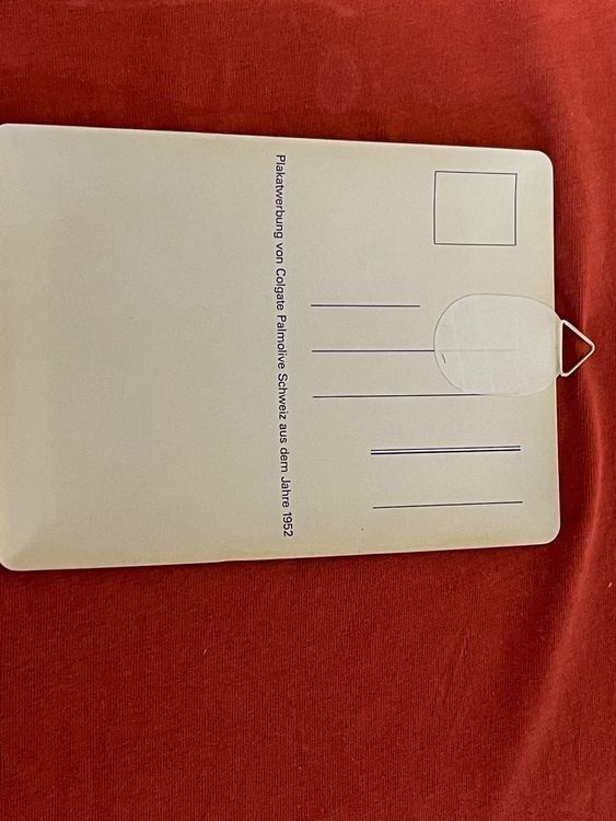 Cartoline postali: Postkarte Metall Colgate Zahnpasta – Nuovo (secondo la descrizione) da Oberwil Lieli venduto da 560amg 3