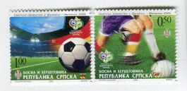 Briefmarken "Fussball". Serbien.