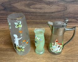 Antike Glasvasen, Krug, Sammlerstücke, Top Zustand!