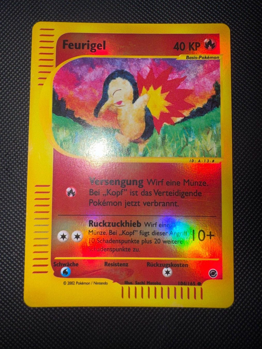 Pokémon Carte collezionabili: Pokemon Feurigel Reverse Holo 104/165 - Expedition - DE – Usato da Erstfeld venduto da PokeSandero 1
