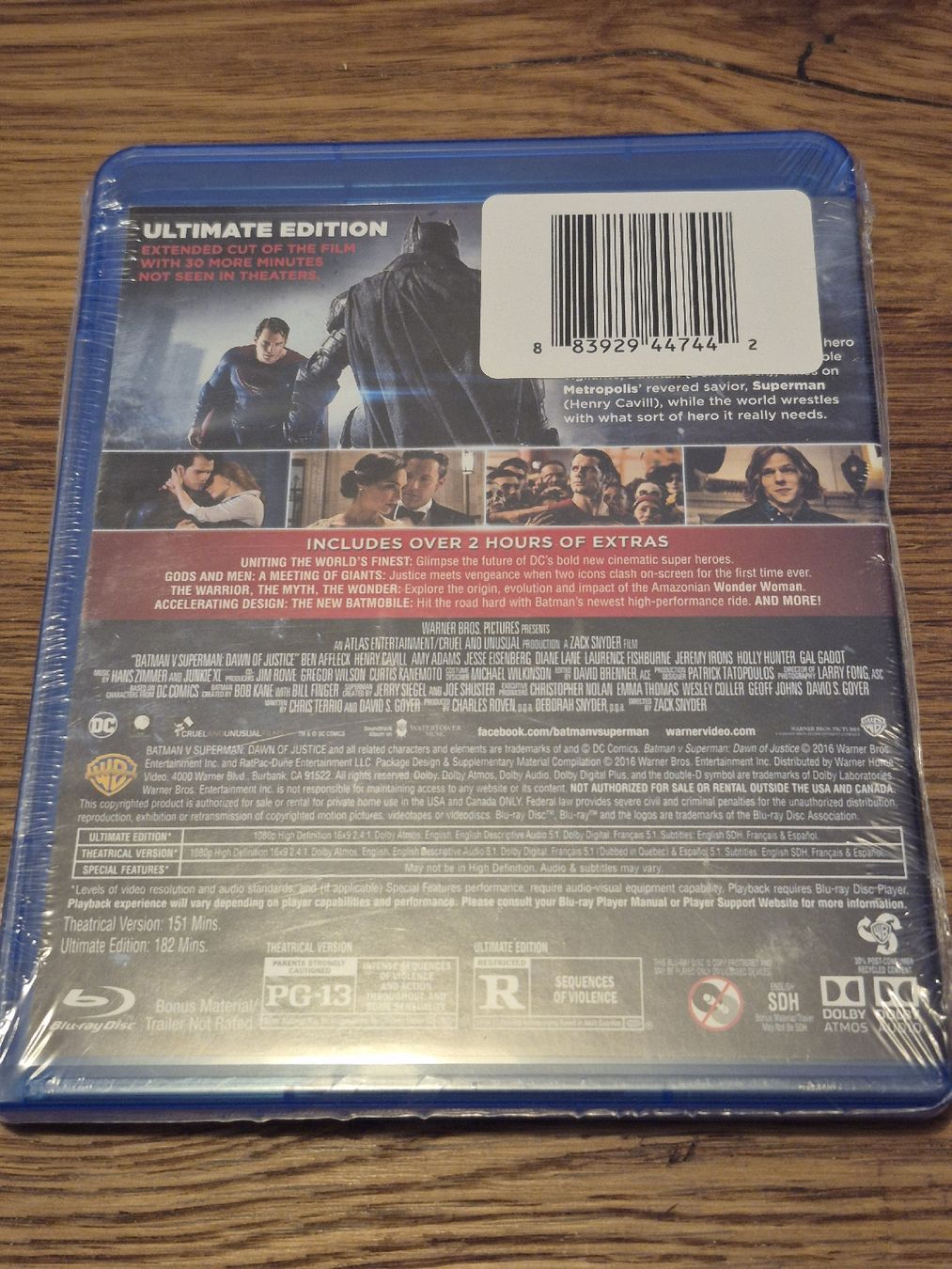 Tutti i DVDs: Batman vs Superman - Ultimate Edition - Bluray NEU – Nuovo e nell'imballaggio originale da Oberembrach venduto da giu_7ksd 1