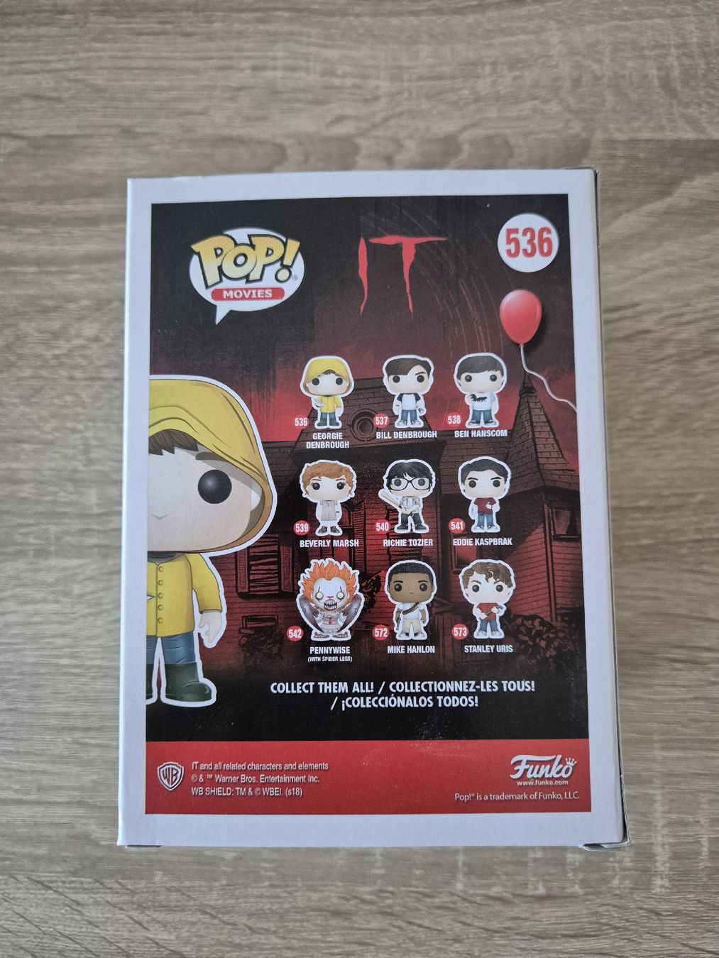 Funko Statuette: Funko Pop! IT - Georgie Denbrough 536 - Edition Limitée – Nuovo e nell'imballaggio originale da La Chaux-de-Fonds venduto da joa_5yfy 2