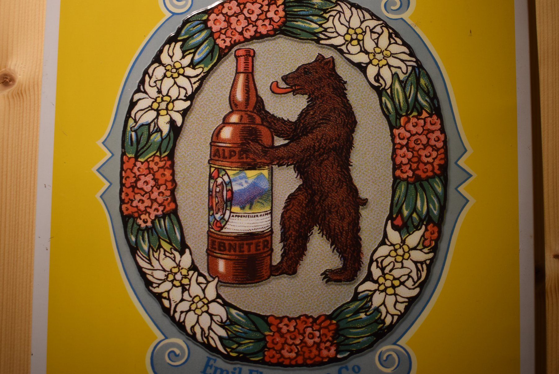 Insegne: Appenzeller Alpenbitter Blechschild – Nuovo e nell'imballaggio originale da Otelfingen venduto da Stauffacher61 1