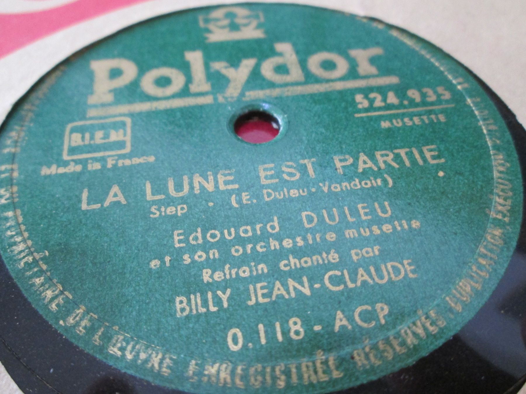 Schallplatten: DISQUES 78 TOURS – Gebraucht aus Lausanne von Leag 6