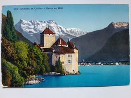 Chateau de Chillon et Dents du Midi