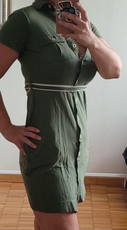 Mango Sommer Kleid Khaki. Grösse XS. Selten getragen!