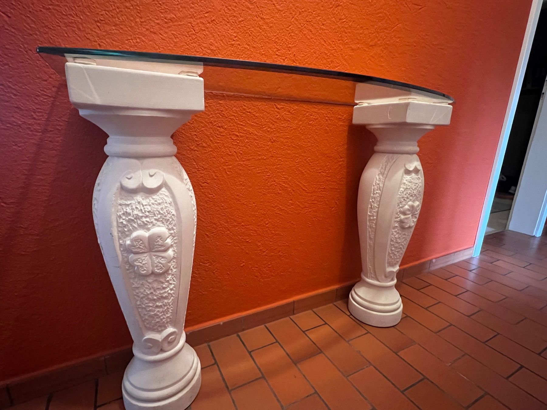 Tavoli: Pietra Leccese original Konsole mit Glasplatte – Usato da Oberengstringen venduto da Cici7 4
