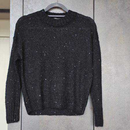 🐸 NILE STRICKPULLOVER S PULLOVER MIT PAILLETTEN NEUWERTIG