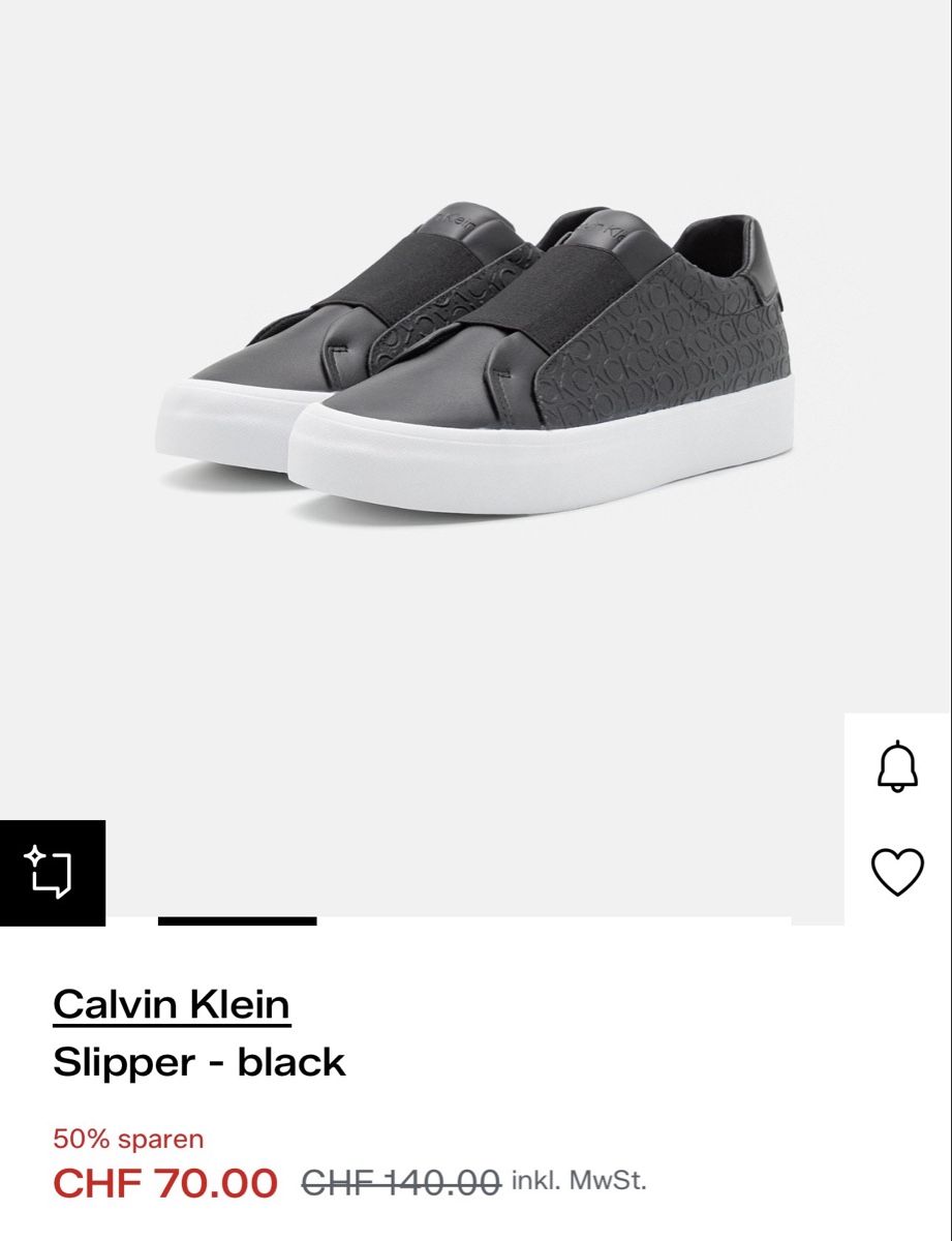 Calvin Klein Chaussures femmes: Slip on Black  – D'occasion à Visp par inf_7cg2 5