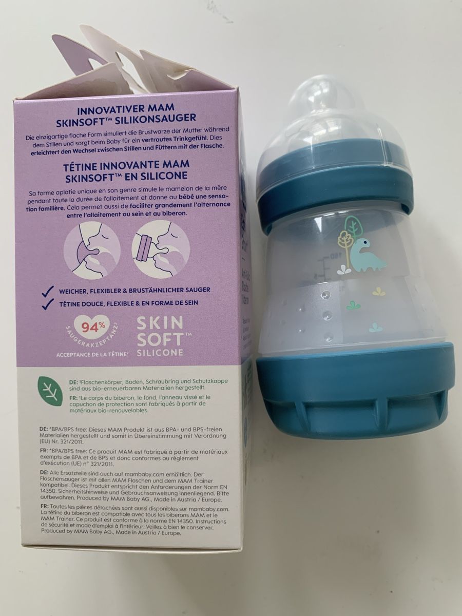 Mam Baby-Mahlzeiten: MAM anti-colic Flasche 160 ml, 0+ Monate – Neu (gemäss Beschreibung) aus Zürich von AnaMK 3