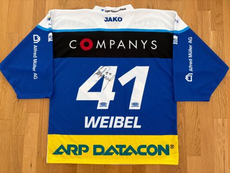 ORIGINAL EV ZUG # 41 WEIBEL 2007/08 SIGNIERT EVZ JAKO XL