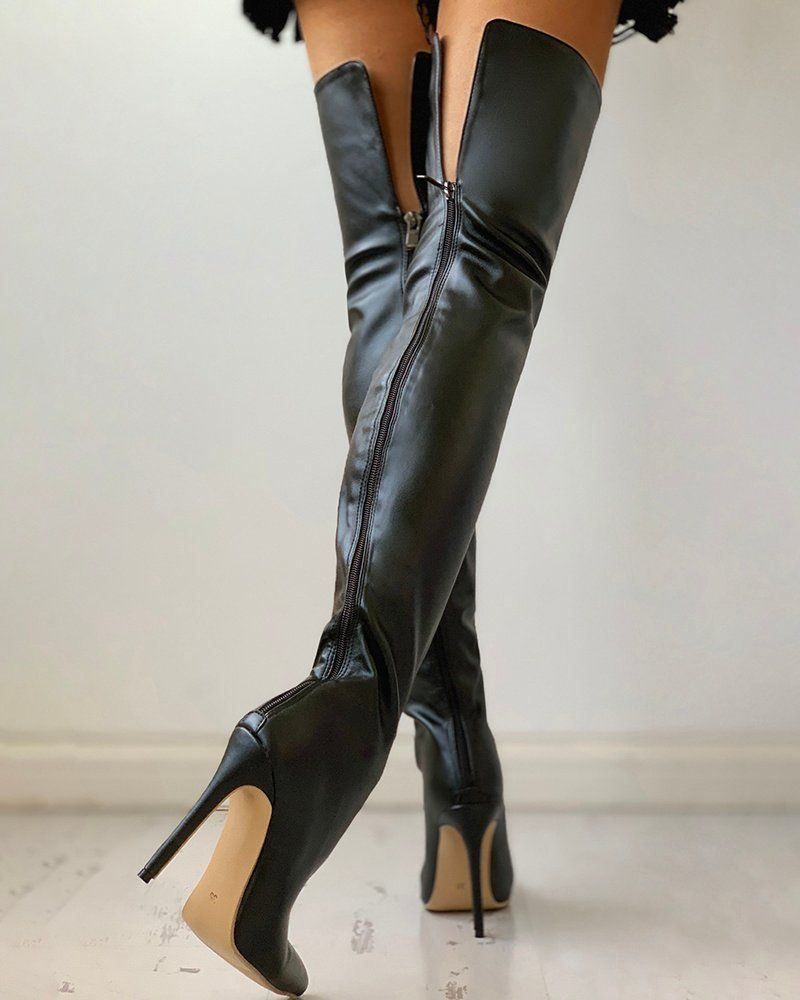 Herrenschuhe: Overknee Leder Gr.45 /Gr.44weiss Fetisch – Neu (gemäss Beschreibung) aus bischofszell von Powergirl6 2