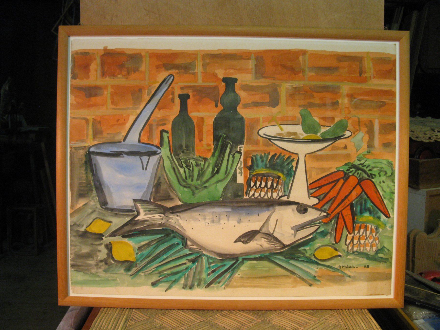 Dipinti: Original Aquarell- Stilleben – Usato da Altstätten venduto da antikundart 2