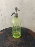 Antike Syphonflasche aus Uranglas