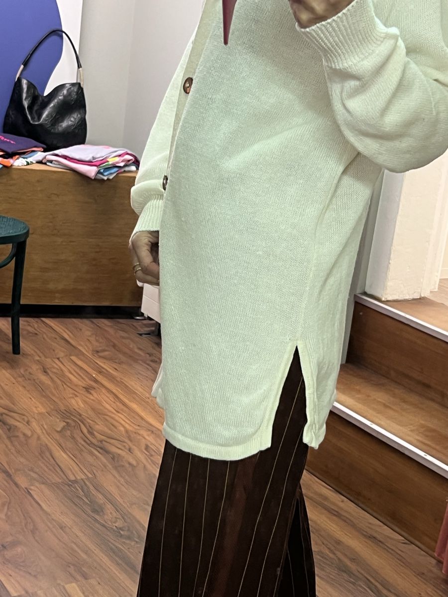 Giacche: H.Roether Leinen Strickjacke,, Gr. M, Top zu Rundholz – Usato da Burgdorf venduto da puppennetz 3