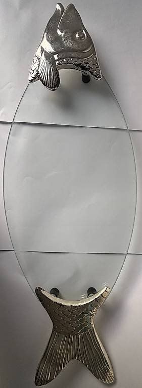 Piatti di portata: Fischtablet aus Glas / Servierteller von BMF- Neu – Nuovo e nell'imballaggio originale da Steinmaur venduto da euv-2176 1
