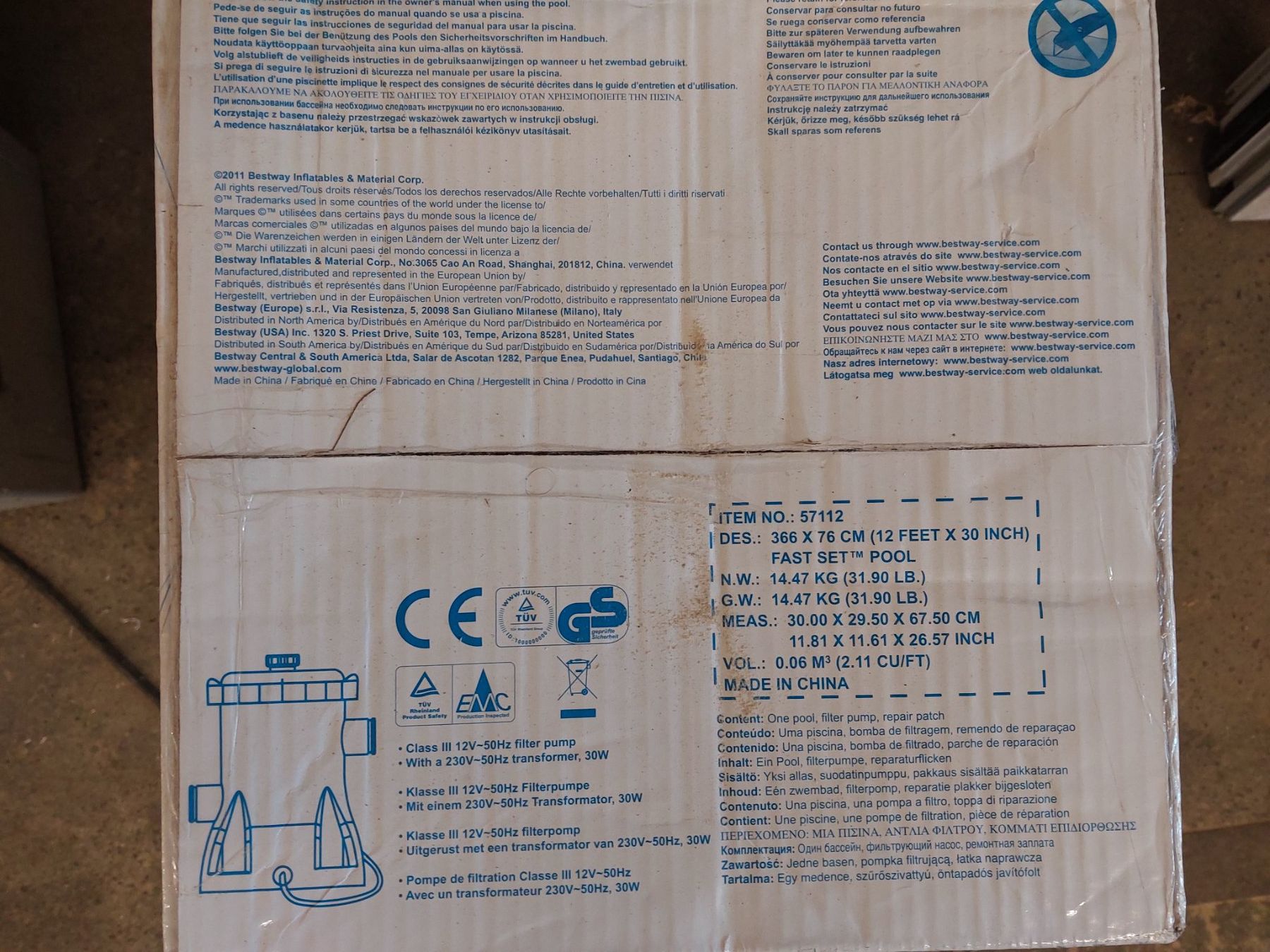 Bestway Piscine: Pool inkl. Pumpe originalverpakt – Usato da Oberbipp venduto da RHi 1