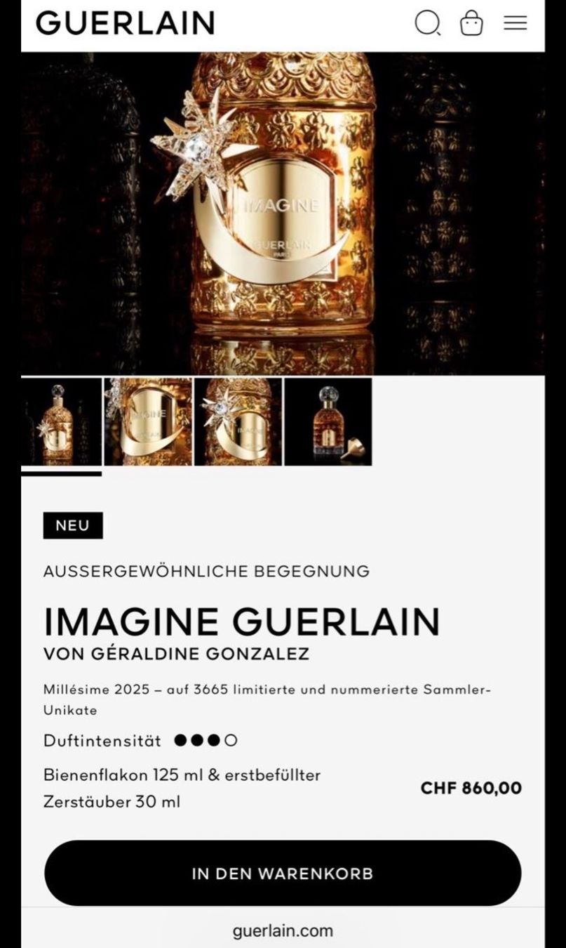 Guerlain Profumi & Eau de Toilette: ** GUERLAIN - IMAGINE 2025 - 2.5ml ** – Nuovo e nell'imballaggio originale da Giebenach venduto da BeautyLover.90s 4