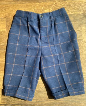 elegante kurze karierte Hose, Gr. 120
