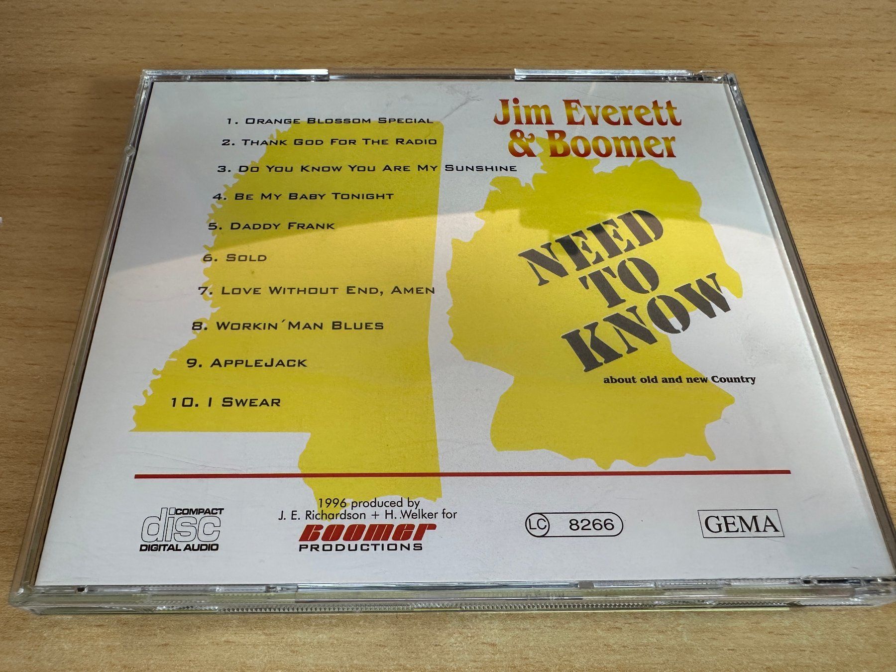 CDs: Jim Everett & Boomer - Need to Know - Signiert – Gebraucht aus Rikon im Tösstal von Alpenmutz 1