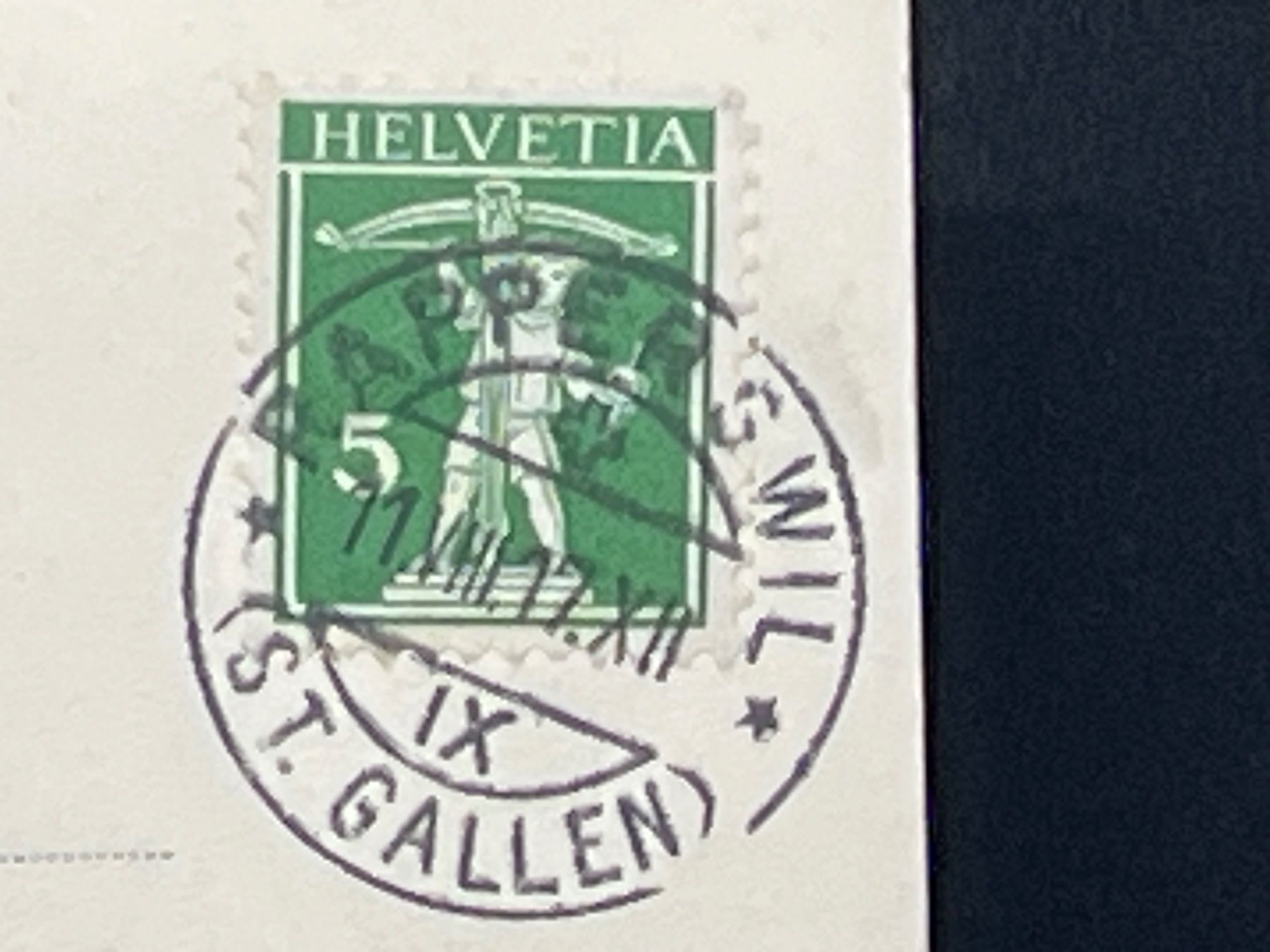 Cartoline postali: Rapperswil – Usato da Widnau venduto da Brusi9 2