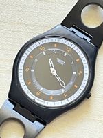 Swatch Skin  Uhr Schwarz Metallarmband guter Zustand 