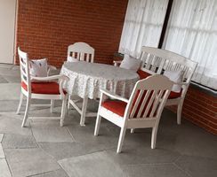 Garten-Sitzgarnitur inkl. Tisch und Sitzbank