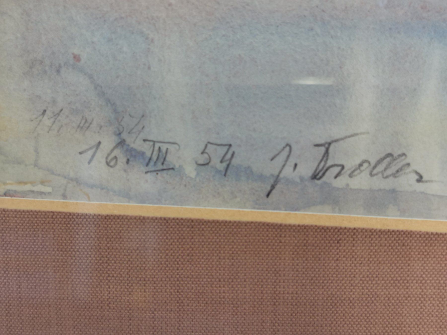 Gemälde: J. TROLLER AQUARELLE SIGNÉE ET DATÉE 1954 – Gebraucht aus Genève von Qanil77 2