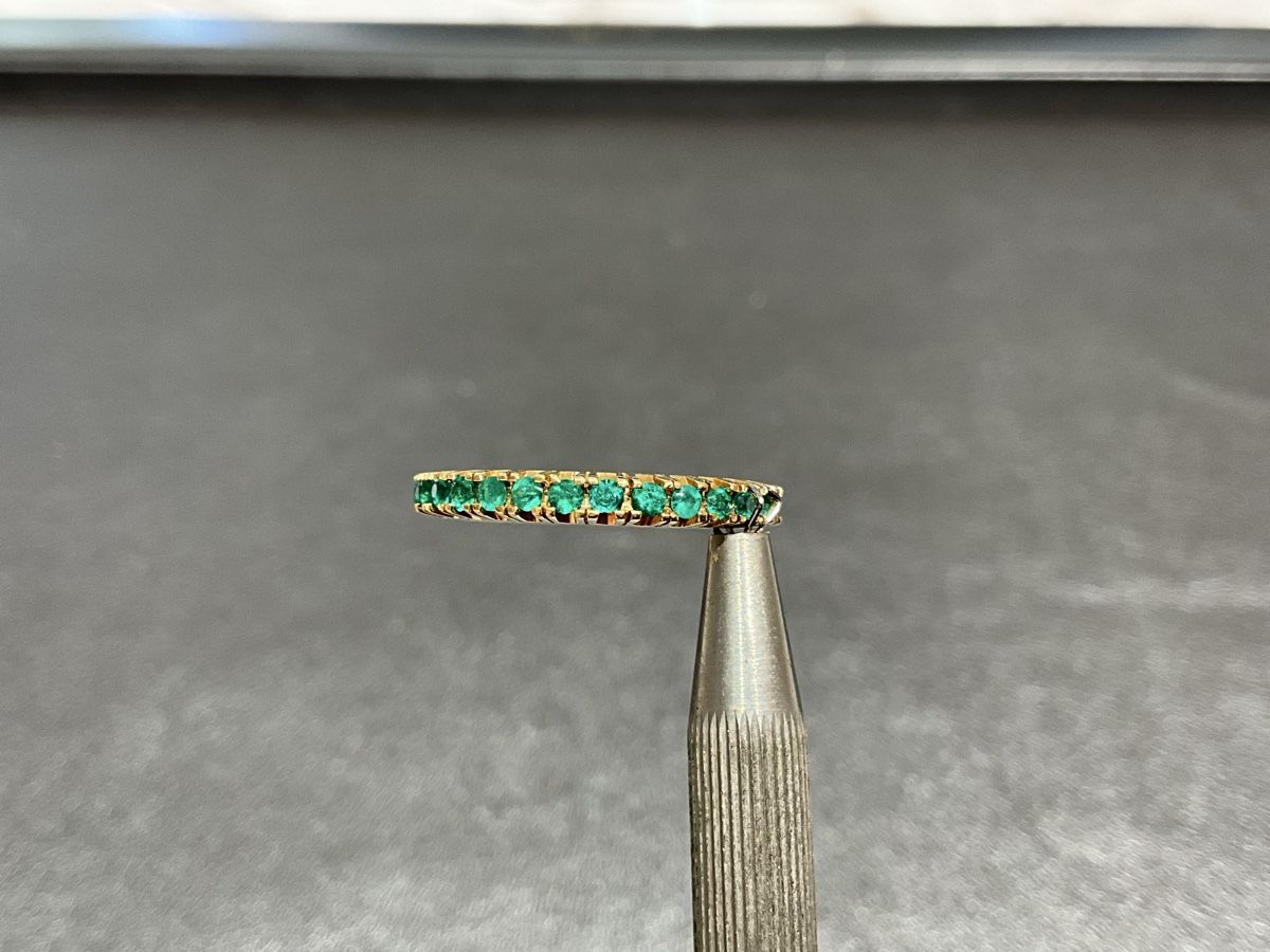 Anelli: Damenring 18k Smaragd – Usato da Schaffhausen venduto da glamour-shop 1
