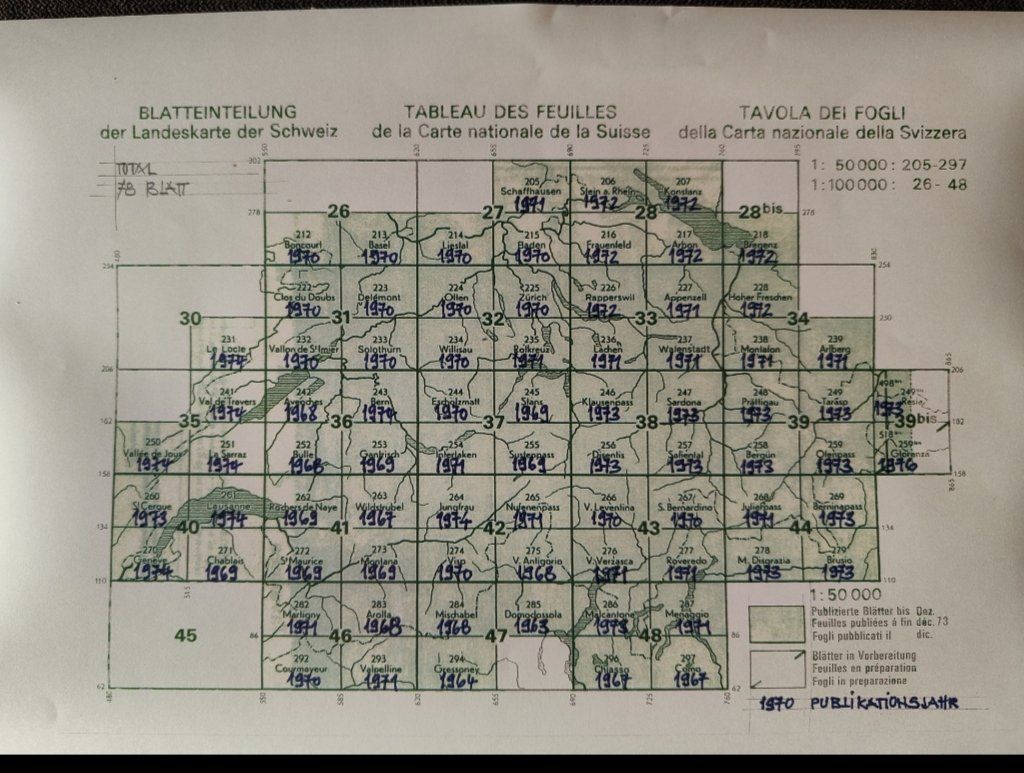 Cartine & Atlanti: Satz Landkarten 1:50'000 – Usato da Sigriswil venduto da Ricola1977 1