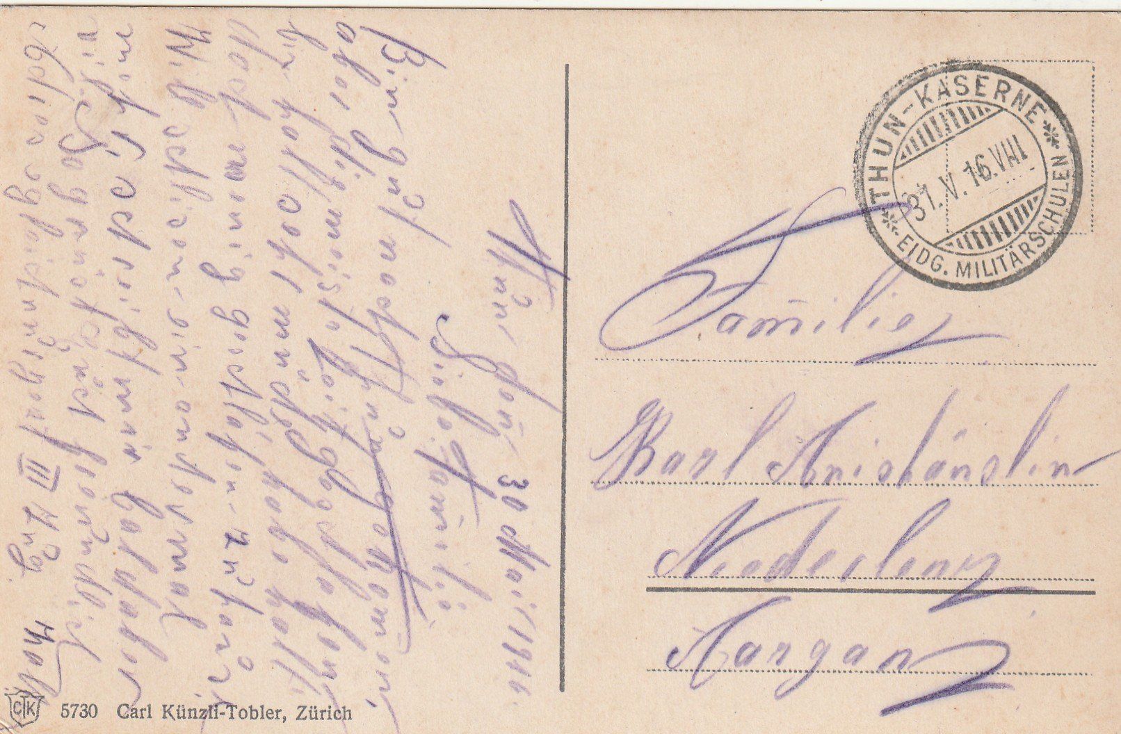 Cartoline postali: Thun Kaserne – Usato da Rorschacherberg venduto da fratovi2 1