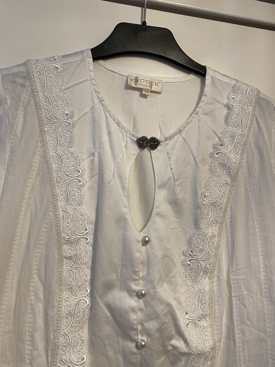 Krüger Camicette: KRÜGER Trachten Bluse Gr.44 – Usato da Pfungen venduto da Sheki56 3