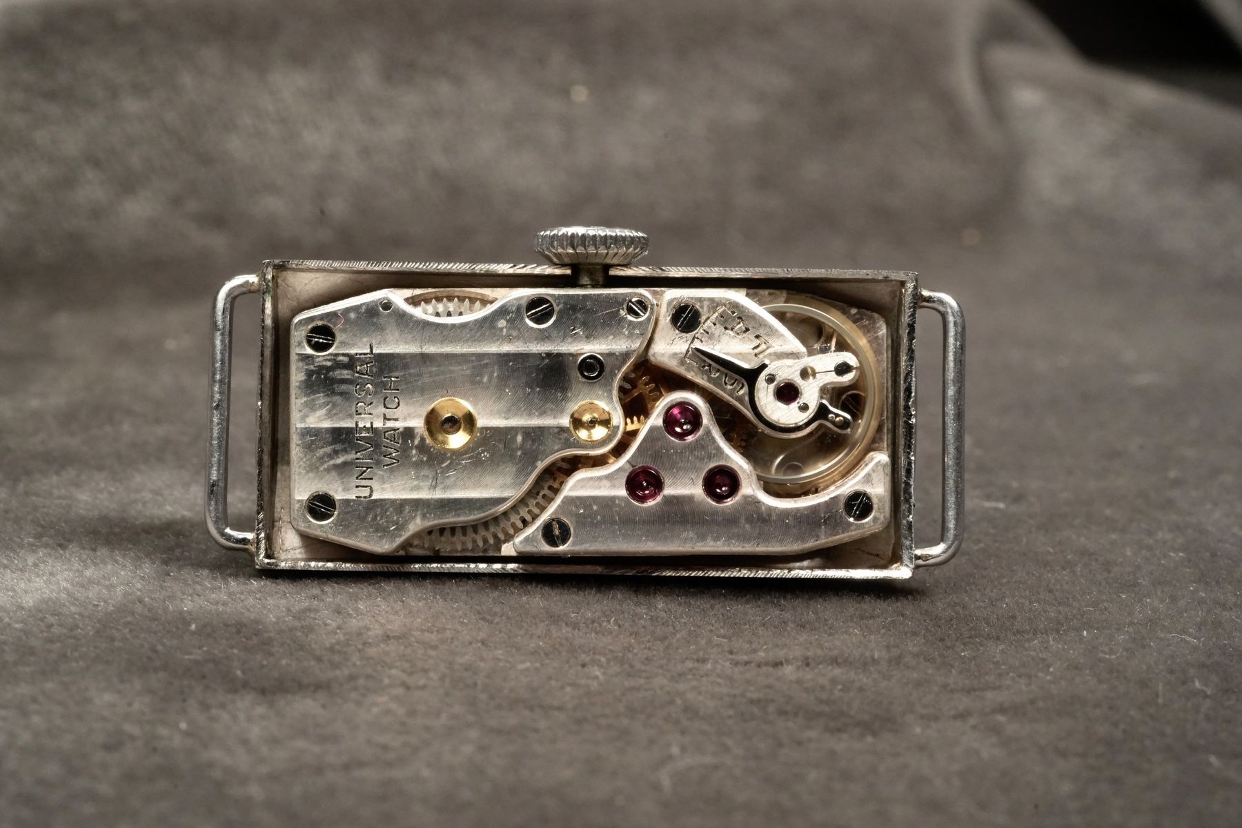 Universal Genève Orologi: Universal Watch - Tank Rectangular Art-Deco Lady Steel Watch – Usato da Morcote venduto da chronoservice 4