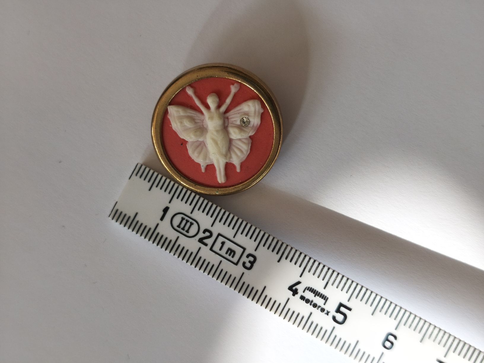 Spille & Fermagli: Wunderschöne Vintage Brosche Cameo Schmetterling, Unique – Usato da St. Gallen venduto da GIULESGG 4