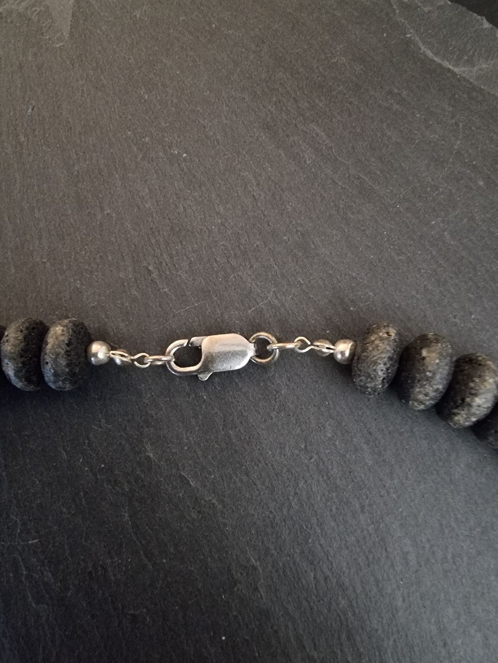 Ketten: Collier argent 925 et pierre de lave neuf – Neu (gemäss Beschreibung) aus Veyrier von Leilazizou 2