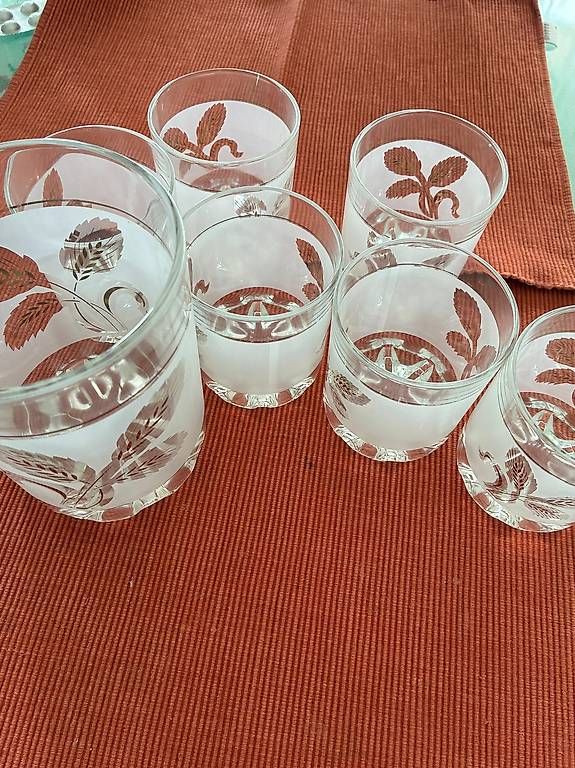 Bicchieri: Vintage Gläserset mit Muster – Usato da Bern venduto da DiLara2000