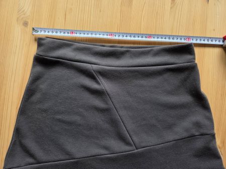 grauer Jersey Jupe, L, midi