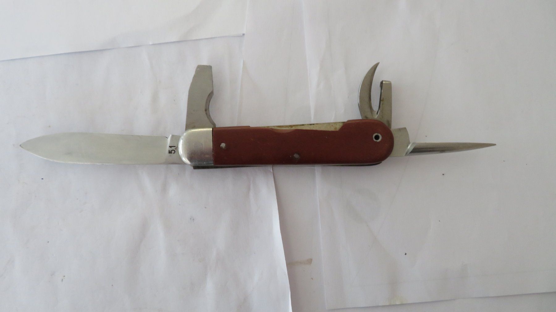 Schweizer Armee Coltelli tascabile: Sackmesser Schweizer Armee 1951, Wenger Inox – Usato da Wetzikon ZH venduto da morda1954 1